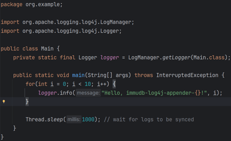 log4j-java-screen